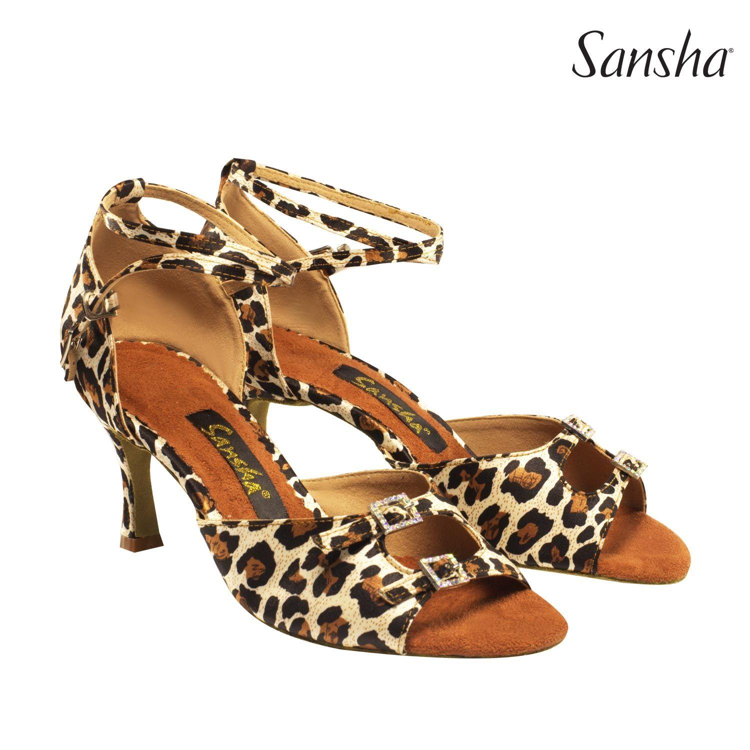 Sansha topánky MILANA brown leopard